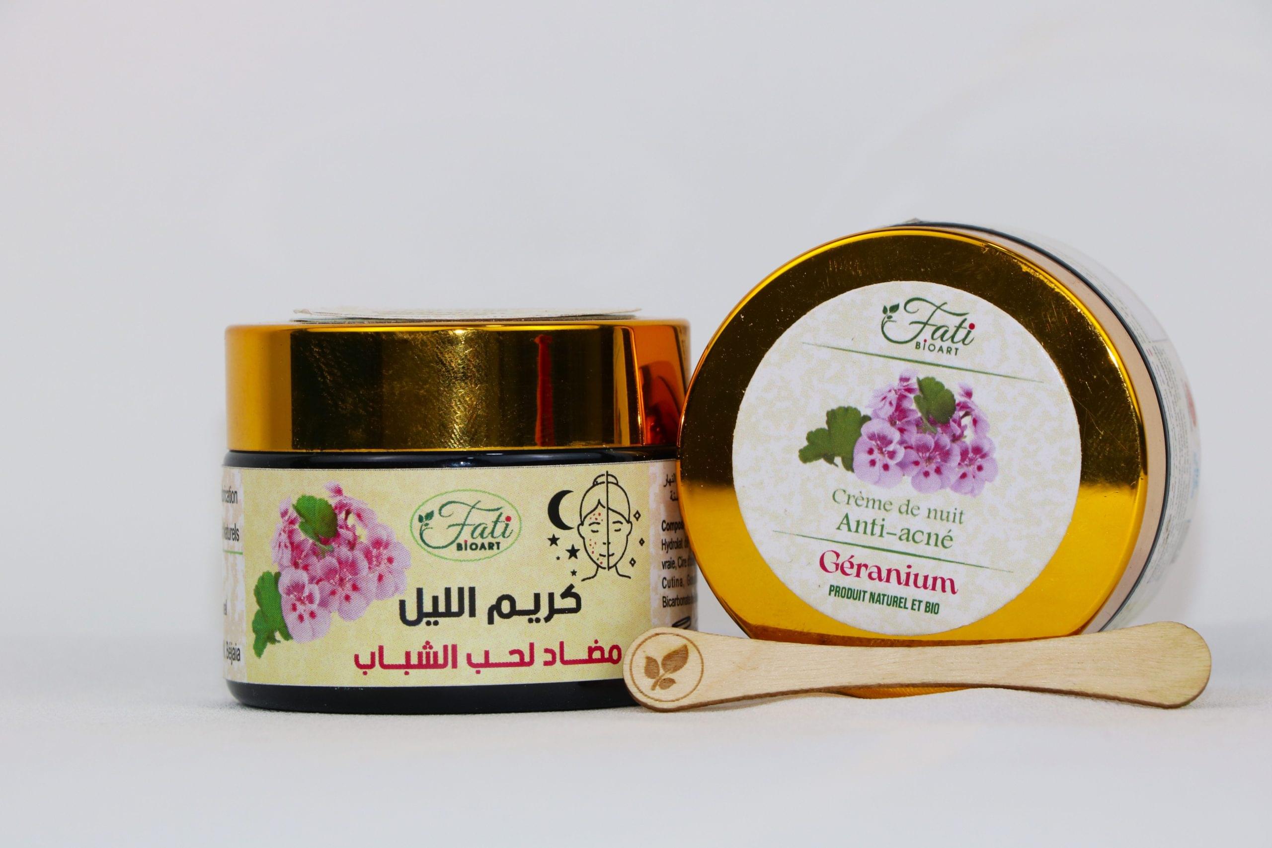 crème de nuit anti-acné